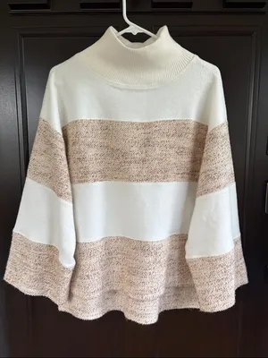 Like New Anthropologie Daily Practice Oversized Mixed Texture Sweater XS thumbnail 4