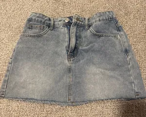 Jean skirt Blue Size XS thumbnail 1