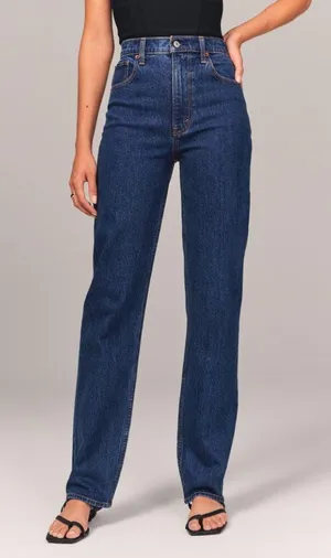 Abercrombie Ultra High Rise 90s Straight Jean thumbnail 1