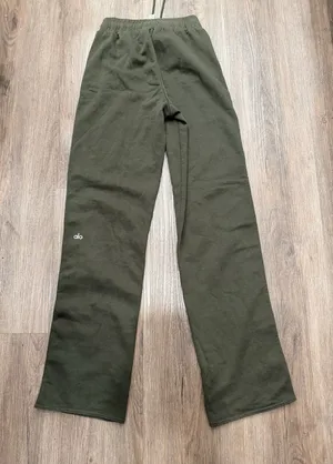 Aloha Island Alo‎ Courtside Tearaway Pants Size XS Snap Side Athletic Olive Green thumbnail 1