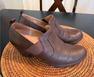 Croft & Barrow Ortholite Brown Ankle Boots Shooties Block Heel Womens Size 8.5‎ thumbnail 1