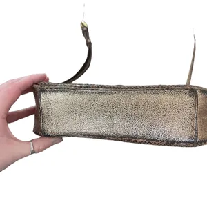 GILI Leather Crossbody Bag‎ Sienna Snakeskin Brown Purse thumbnail 3