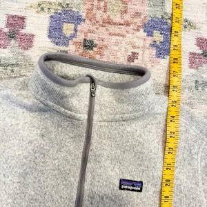 Patagonia Womens Better Sweater Large 1/4 Zip Fleece Pullover Granola Hiking thumbnail 6