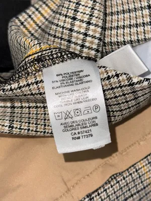 Ann Taylor Audrey Pant High Rise Trouser Dress Pants Glen Plaid Zip Ankle NWT 8 thumbnail 8