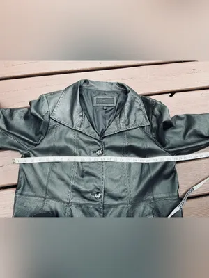 Elegant genuine Leather Button-Front Women's Jacket🍃🍂🍁 thumbnail 11