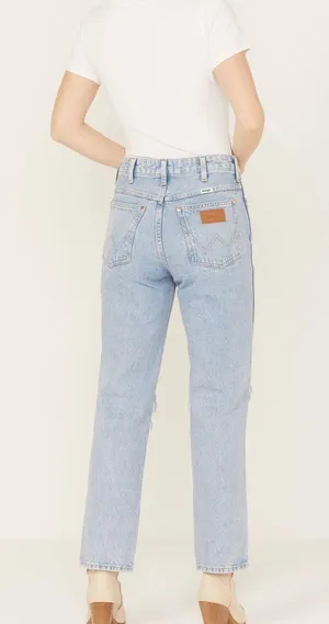 High Waisted Ripped Jeans thumbnail 2