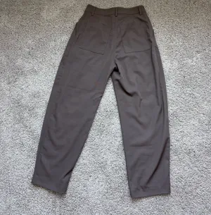ASOS Weekday Ovoid Pants in Dark Brown thumbnail 8