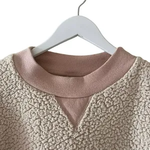 Who What Wear Women’s Sherpa Long Sleeves Sweatshirt Crewneck Brulee SZ XL thumbnail 2