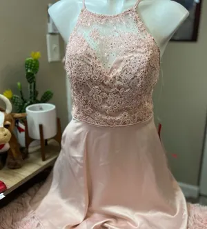 Crystal doll Formal fit and flare dress thumbnail 1