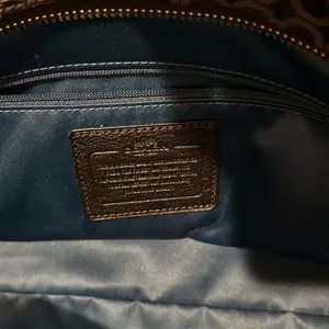 Coach Madison Op Art Needlepoint East West Tote- Black thumbnail 6
