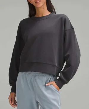 Lululemon Ribbed Softstreme Perfectly Oversized Cropped Crew thumbnail 1