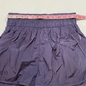 Free People FP Movement Purple Smocked Running Shorts M High Rise Athletic thumbnail 5