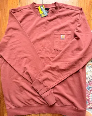 NWT Carhartt Men's Garment Dye Crew Sweatshirt xl tall thumbnail 2