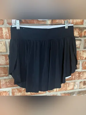 all in motion Black Drawstring Skort with Subtle White Trim thumbnail 3