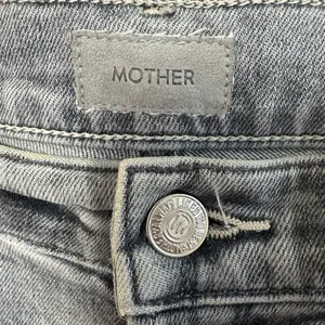 Mother Button Fly Dazzler Ankle Jeans Womens 26 Shadows In The Grass Gray Heart thumbnail 6