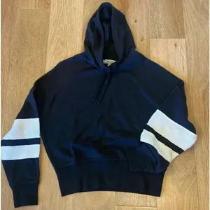 Junk Food‎ Womens Black And White Cozy Cropped Hoodie New Size Small Sweatshirt thumbnail 1