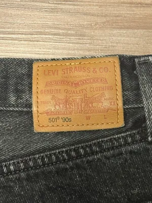 Levi's Premium 501 90s Jeans 28 Fits 29x28 Static Black Noise Grunge $98 thumbnail 8