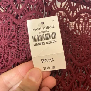 NWT Abercrombie and Fitch 1892 Collection Lace Short Sleeve Mini Dress Medium thumbnail 8