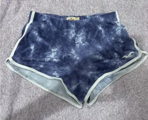 Blue Tie-Dye Hollister Shorts thumbnail 1