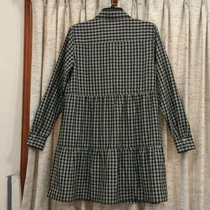Loft Plaid Tiered Shirtdress thumbnail 8