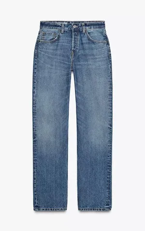 ZARA TRF Mid-Rise Straight Leg Jeans thumbnail 2
