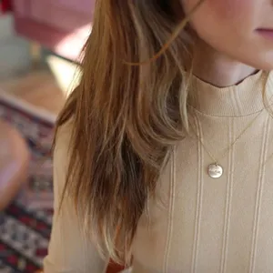 “Be Still” Faith Necklace Gold thumbnail 2