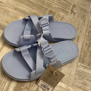 Chaco slides periwinkle blue water shoes sandals thumbnail 5