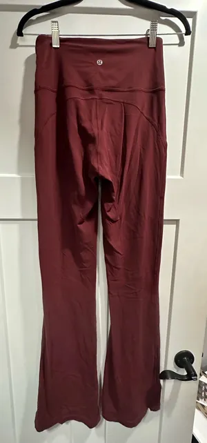 Maroon Lululemon Flare Leggings thumbnail 1