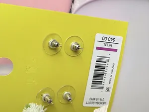 Kendra Scott Iris Rhodium Over Brass Stud Earring Set thumbnail 4