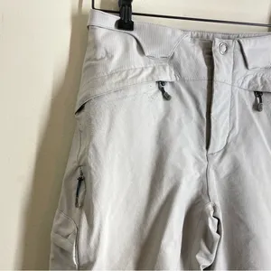 Patagonia Vintage Powderkeg Shell Ski Pants Waterproof White size 8 women’s thumbnail 3