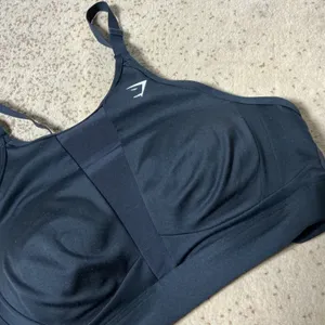 Gymshark High Support Mesh Sports Bra Womens M Black Adjustable‎ Straps Hook thumbnail 6