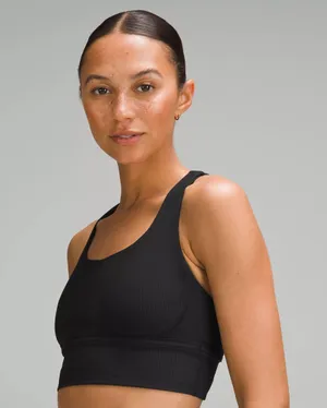 Lululemon Ribbed Energy Longline Bra thumbnail 1