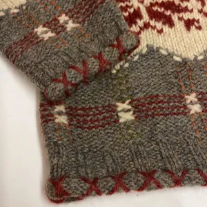 Harry and David’s Northwest express‎ heavy Nordic wool Fisherman Core sweater thumbnail 2