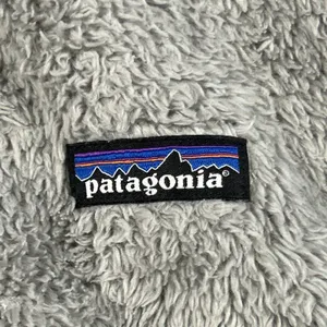 Patagonia Los Gatos Fleece Vest Womens Large Sherpa Gray Full Zip Pockets 25216 thumbnail 3