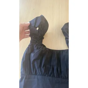 Abercrombie & Fitch Crop Top Scrunchie-Style Straps Shirred Bodice Size Small thumbnail 3