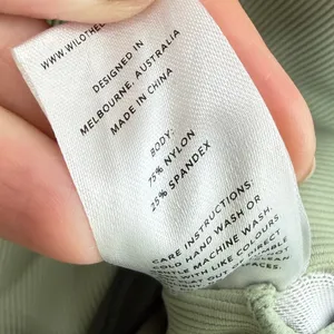WILO The Label NWOT Sage Green Contrast Piping Ribbed Sports Bra Medium thumbnail 5
