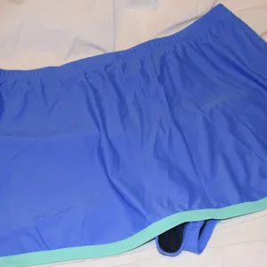 Blair Swim Skirt/Culotte, Blue/Mint Green, Size 26 thumbnail 1
