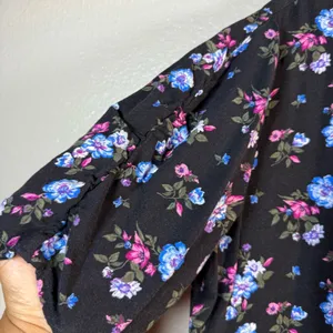 Wild Fable Floral Black Dress XL thumbnail 5