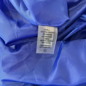 Calvin Klein Royal Blue Ruffle V Neck Sleeveless‎ Shift Dress Size 6 thumbnail 9