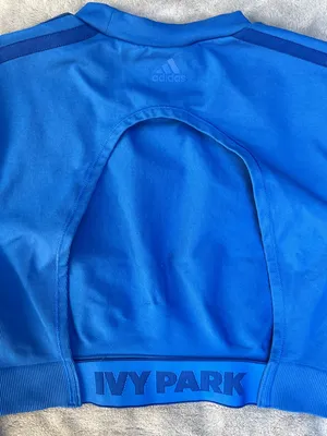 Adidas Ivy Park Cropped Long Sleeve Performance Top Gym Training Workout Size M thumbnail 7
