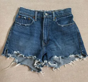 Abercrombie & Fitch Denim High Rise Mom Short thumbnail 1
