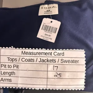 Soma Long‎ Sleeve Top Blue XS thumbnail 9