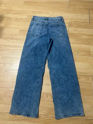 Steve Madden high rise wide leg denim acid wash jeans ladies/jr size 5 w stretch thumbnail 10