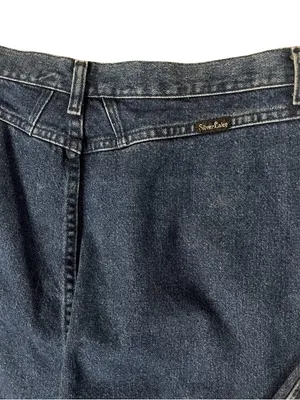 WRANGLER Silverlake Jeans Barebottom Blue Denim Dark Wash Size 19/20 VINTAGE thumbnail 8