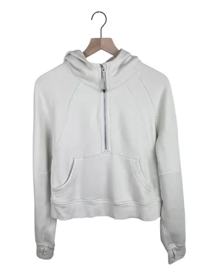 Lululemon Scuba Oversized Half-Zip Hoodie Women's Size XS/S White Opal Soft Cozy thumbnail 2