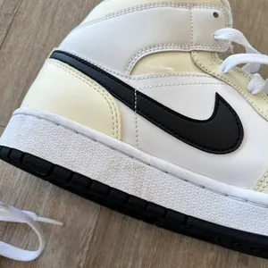 Womens Nike BQ6472-121 Jordan 1 Mid Coconut Milk Sneakers - 10 thumbnail 5