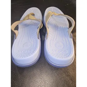 Crocs Womens Blue Thong‎ Sandals 7 thumbnail 3
