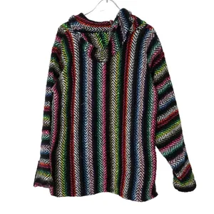Vintage Earth Ragz Rainbow Drug Rug Pullover Jacket Medium thumbnail 3