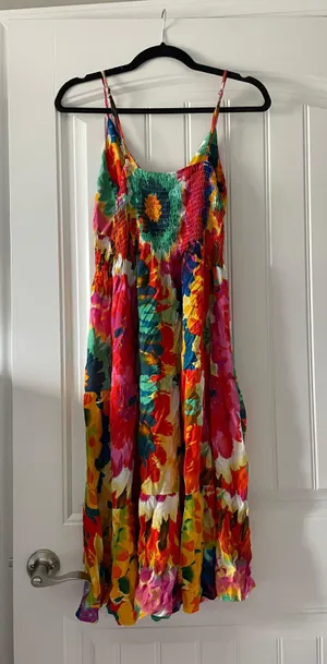 Colorful Italian-Bought Summer Dress NWT thumbnail 6