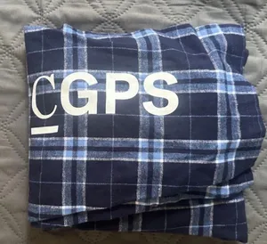 Navy and blue plaid Boxercraft pajama pants in XXS thumbnail 1